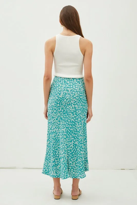 Day Dreamer Midi Skirt - Jade