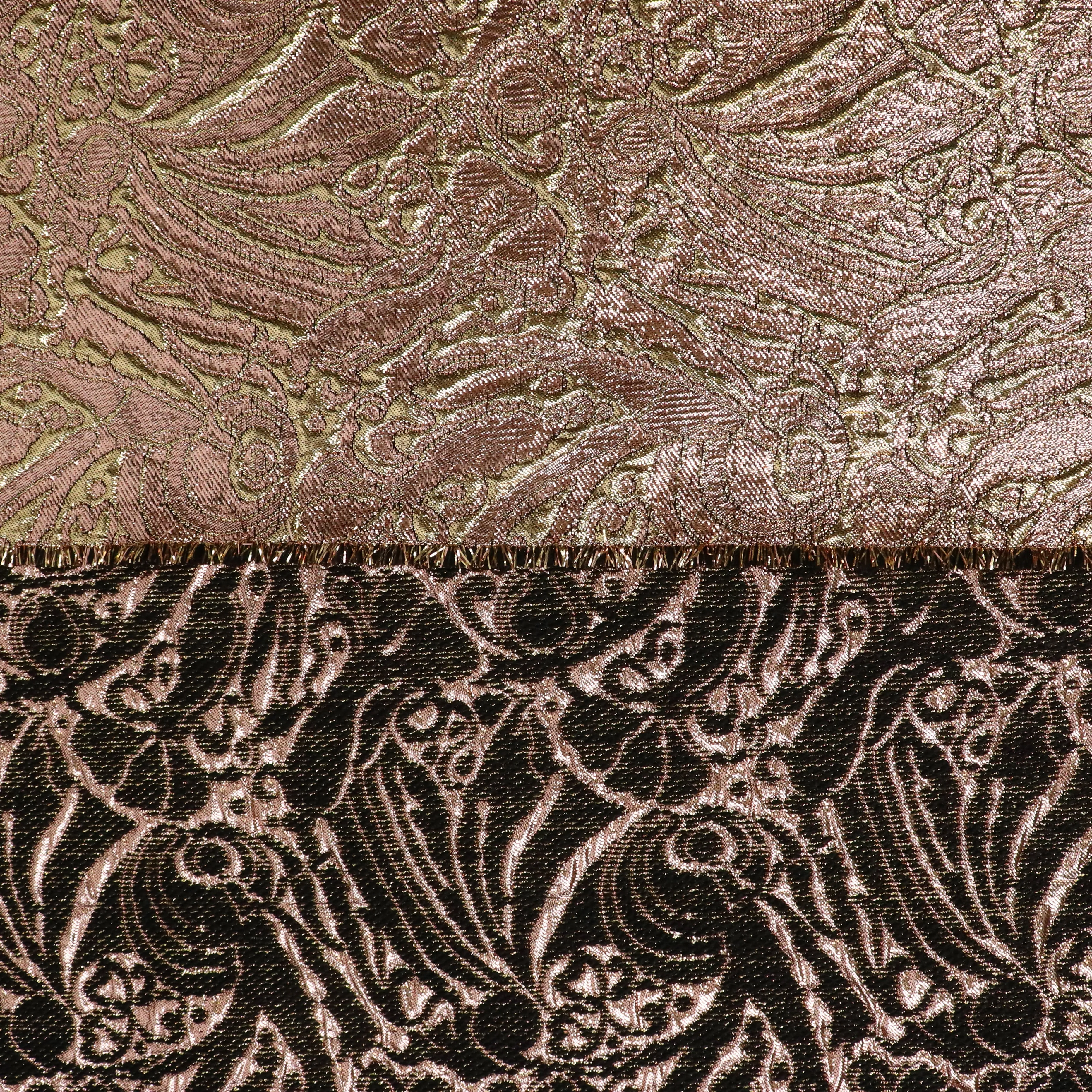 Deadstock Cotton Jacquard - Gold Art Deco - SALE