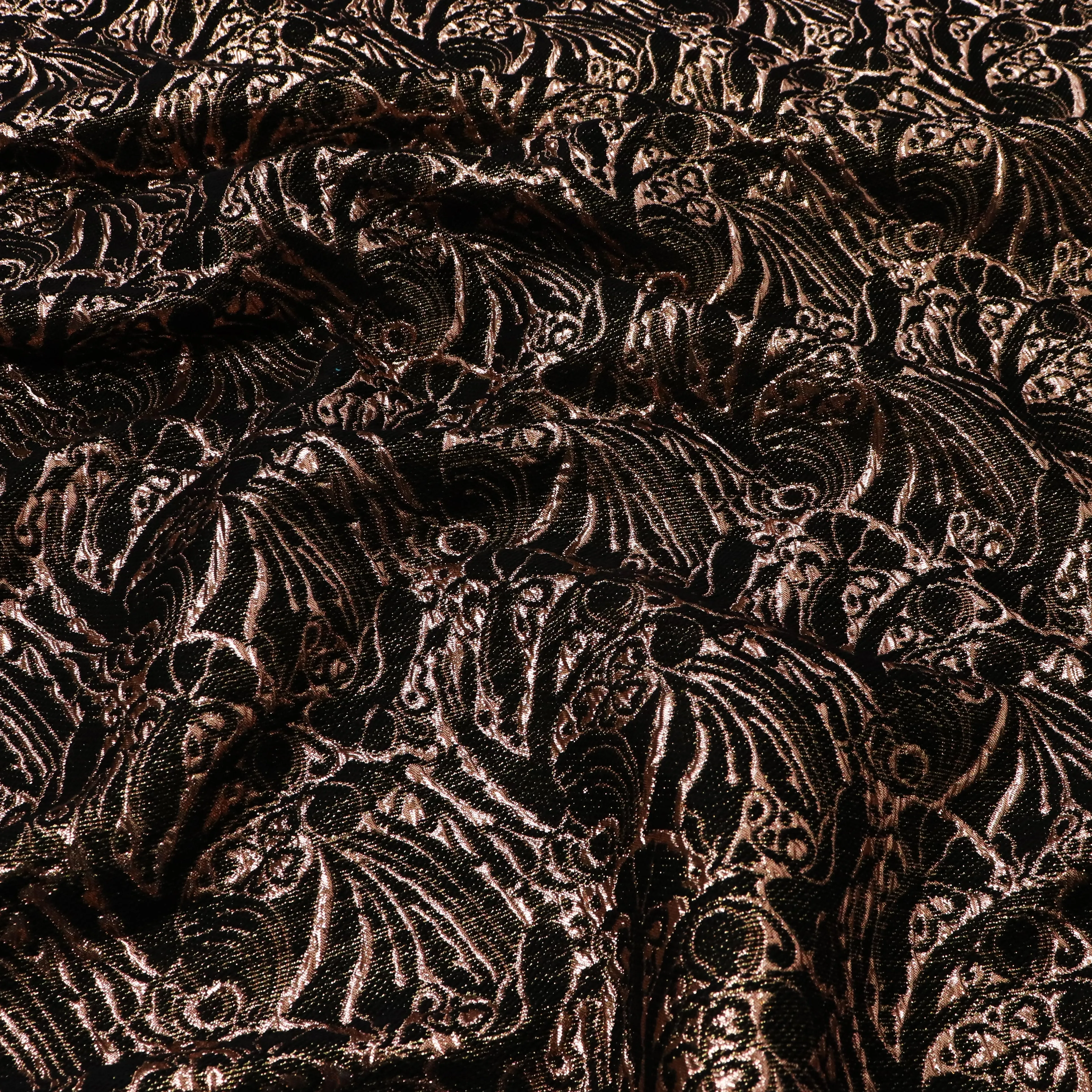 Deadstock Cotton Jacquard - Gold Art Deco - SALE