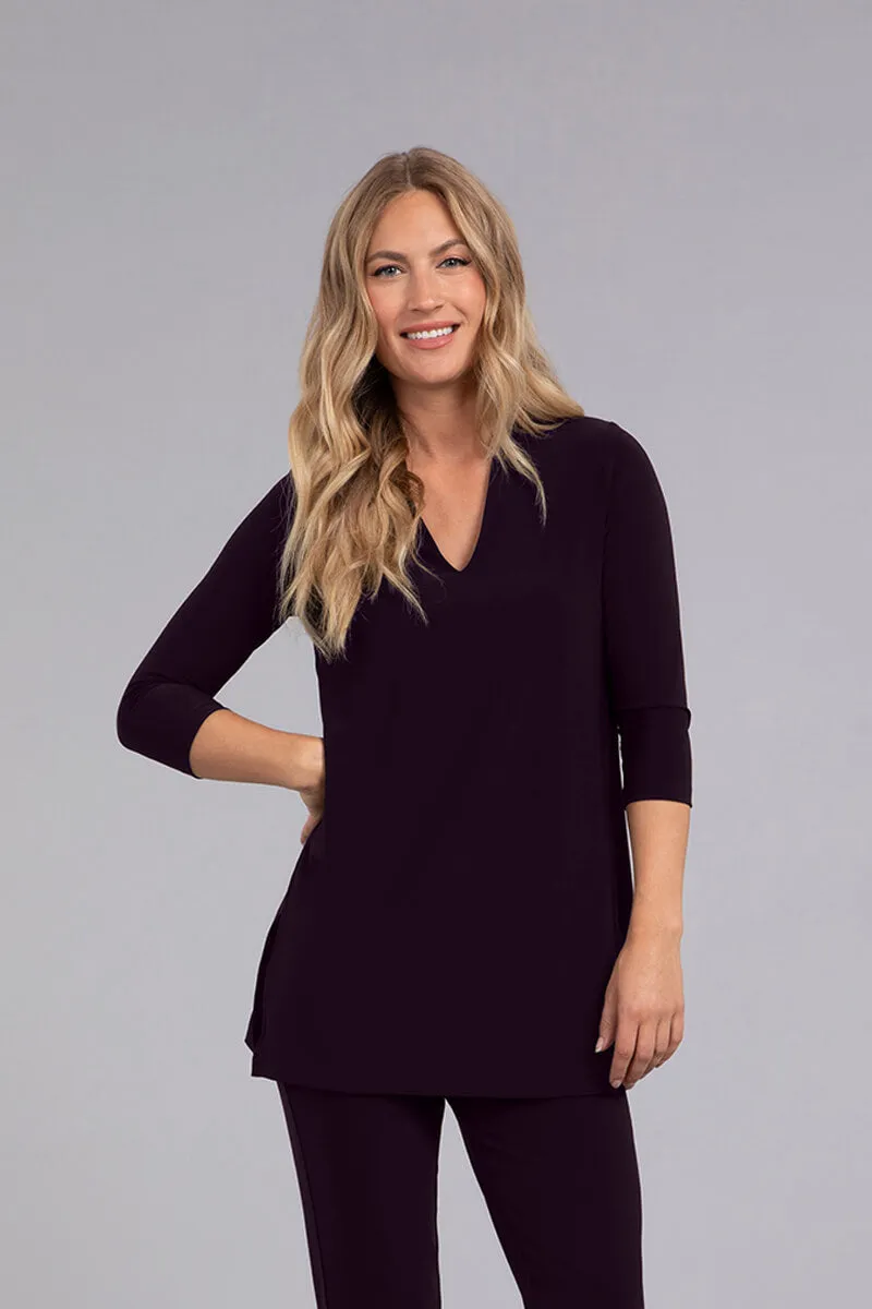 Deep V Tunic | Currant