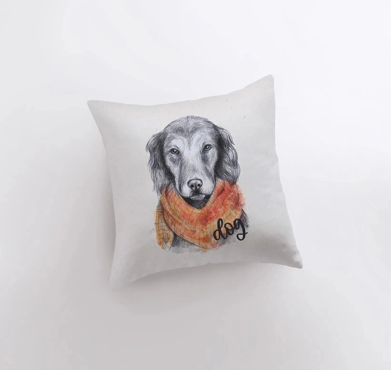 Dog | Pencil Sketch Dog | Pillow Cover | Gift for Dog Lover | Throw Pillow | Home Decor |  Pillow |   Dog Mom Gift | Dog Lover Gift