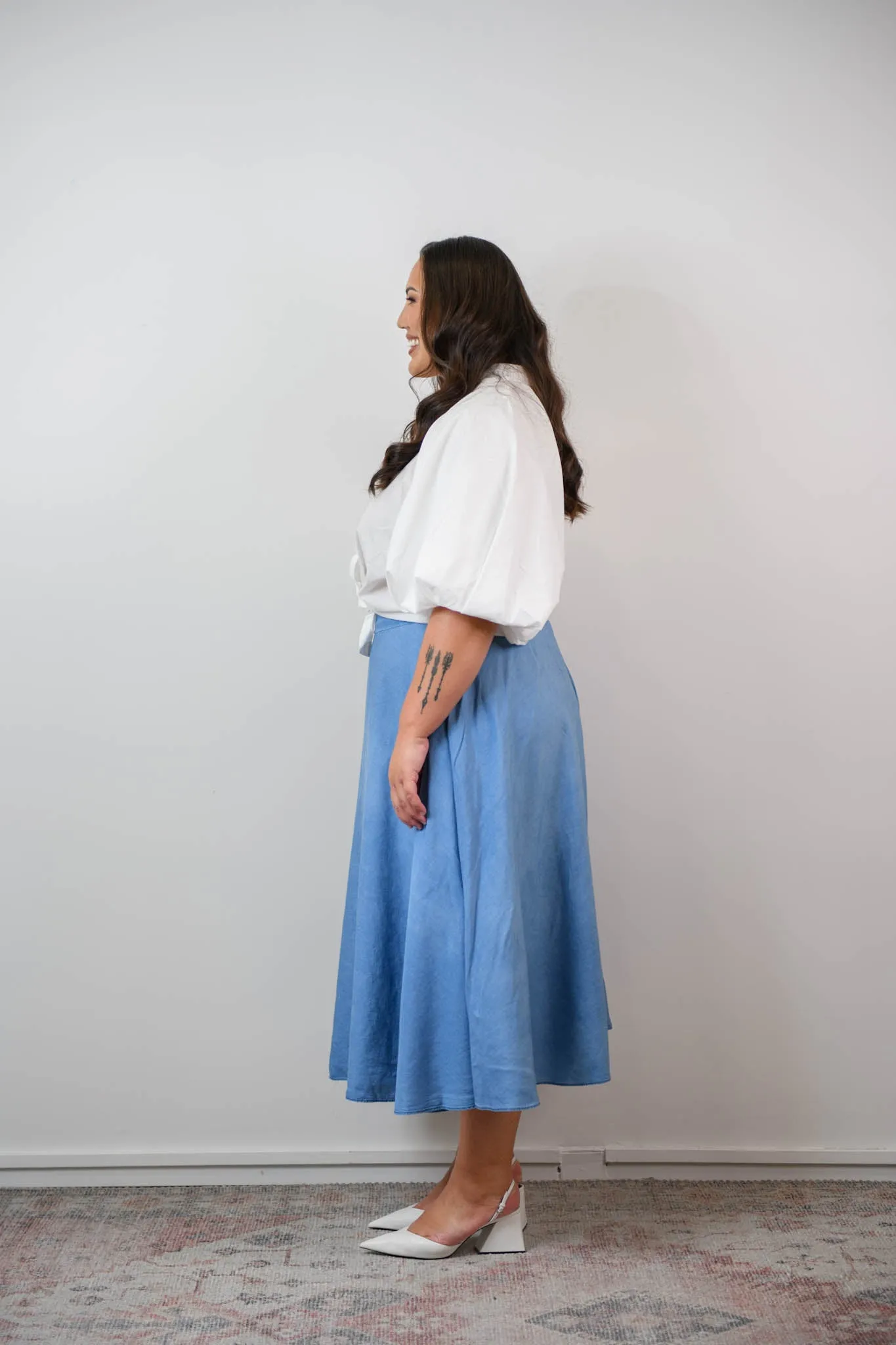 Donna skirt - chambray denim