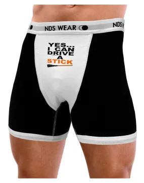 Drive Stick Orange Mens Boxer Brief Underwear