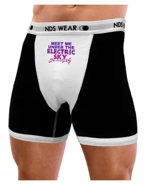 Electric Sky Color Mens Boxer Brief Underwear