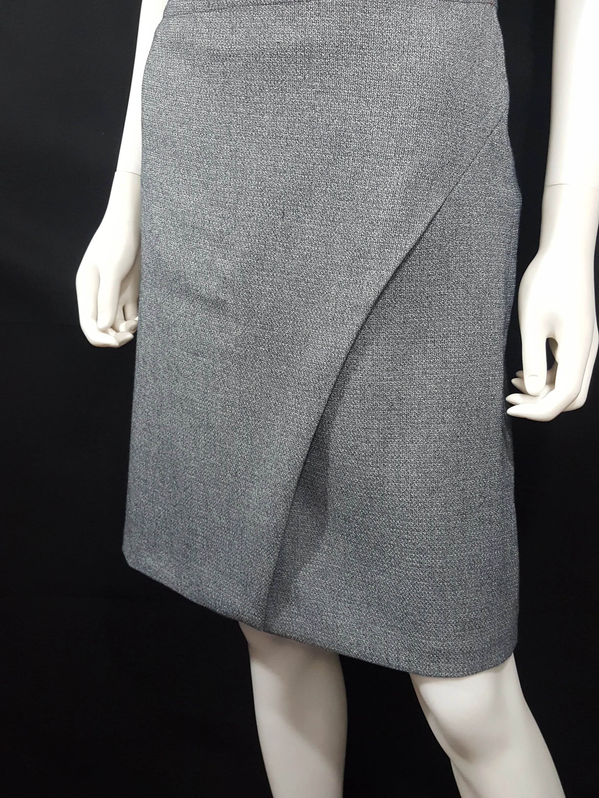 Ellie Kai Gray Tweed Pencil Skirt sz. 12