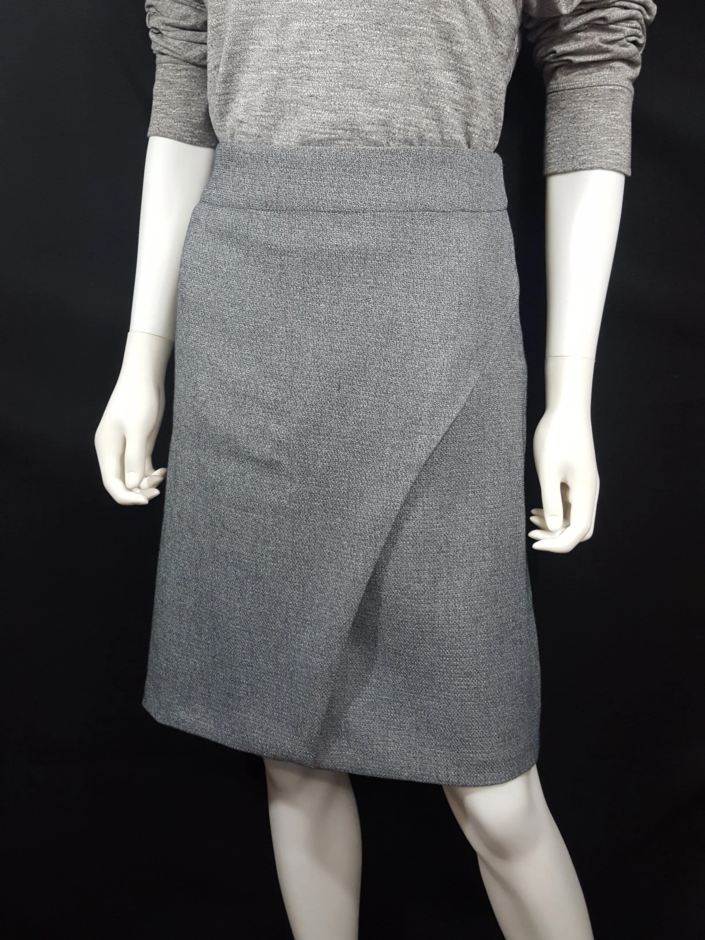 Ellie Kai Gray Tweed Pencil Skirt sz. 12