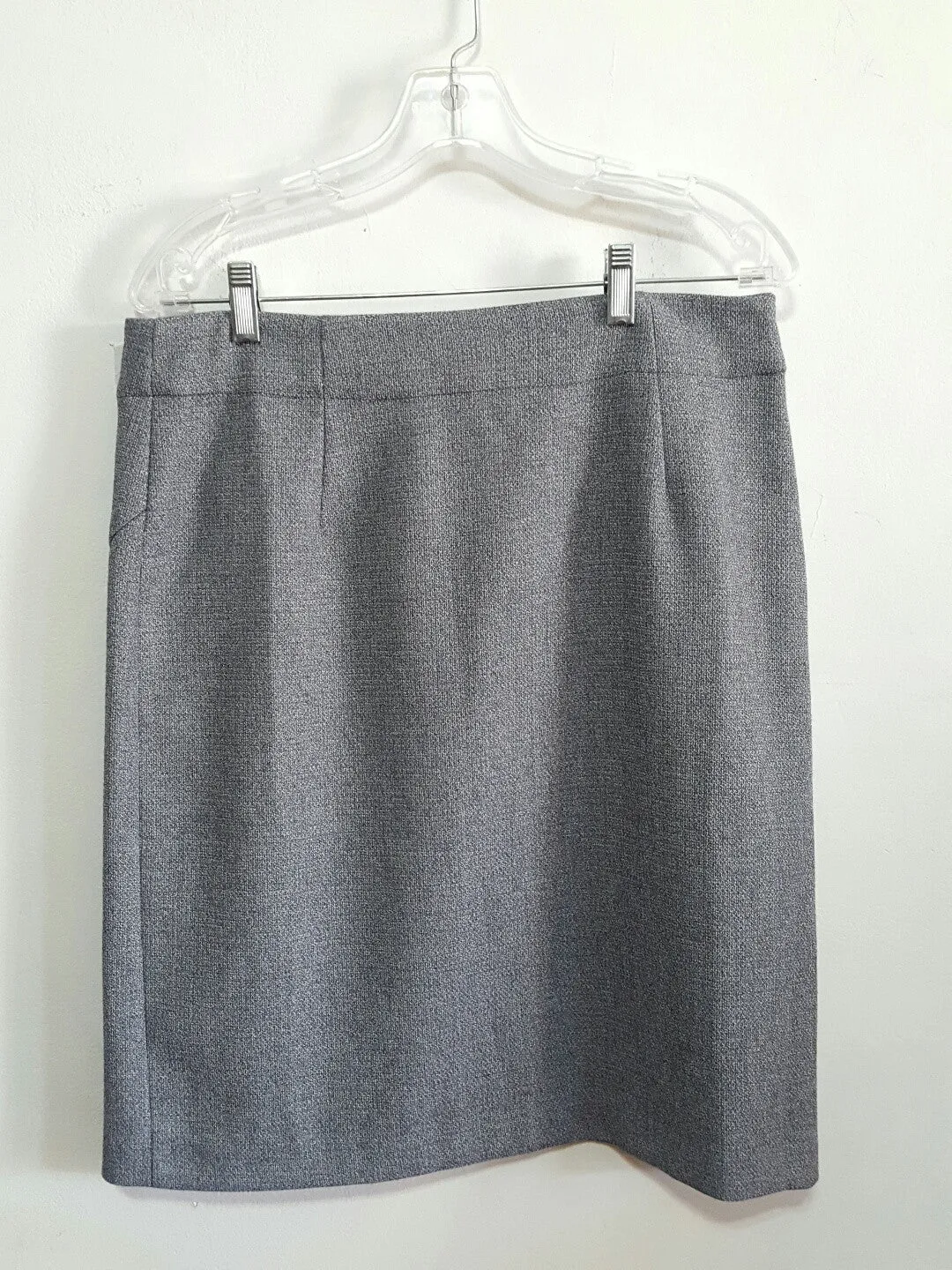 Ellie Kai Gray Tweed Pencil Skirt sz. 12