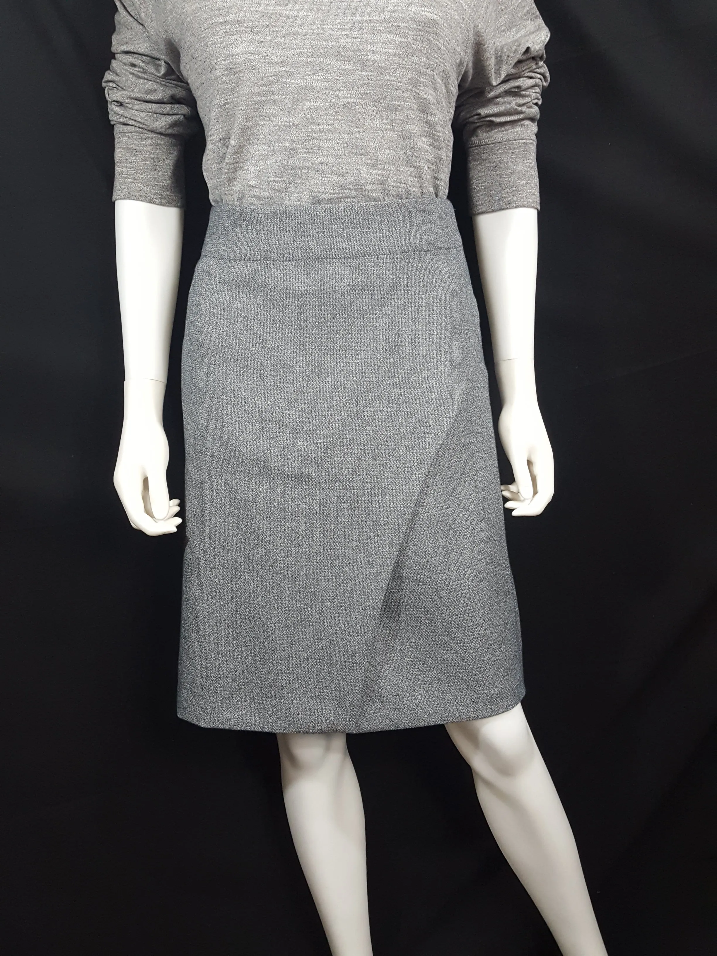 Ellie Kai Gray Tweed Pencil Skirt sz. 12