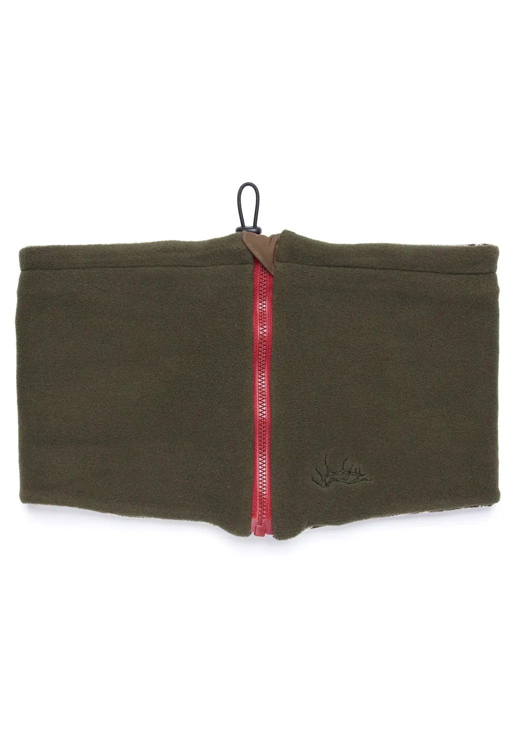 Elmer Fleece Neck Warmer - Khaki / Elmer Print