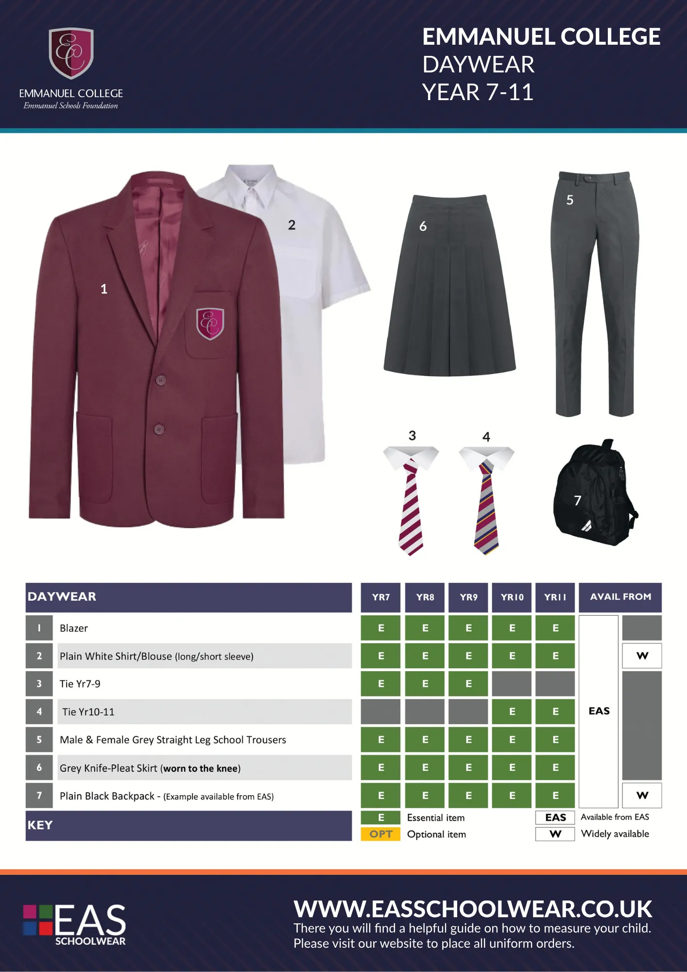 Emmanuel Girls Fit Blazer