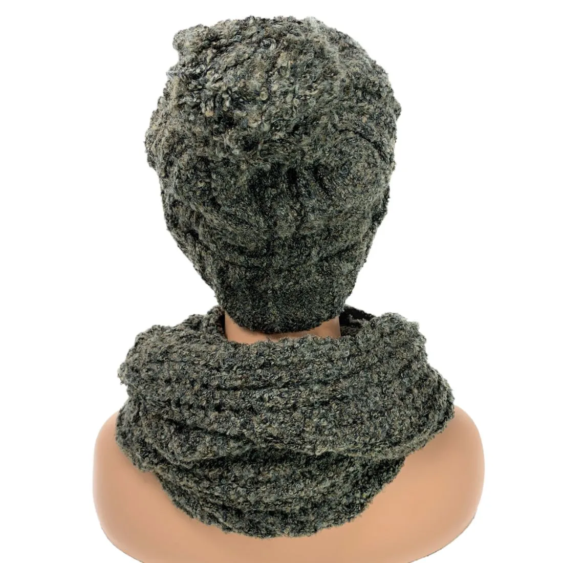 Empire Cove 2 Piece Knit Cuff Beanie Scarf Gift Set Pom Pom Winter