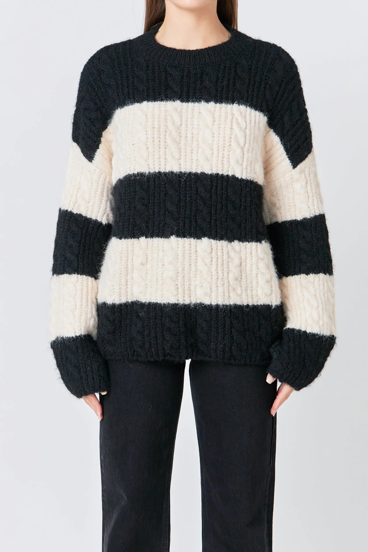 Endless Rose - Striped Chunky Sweater