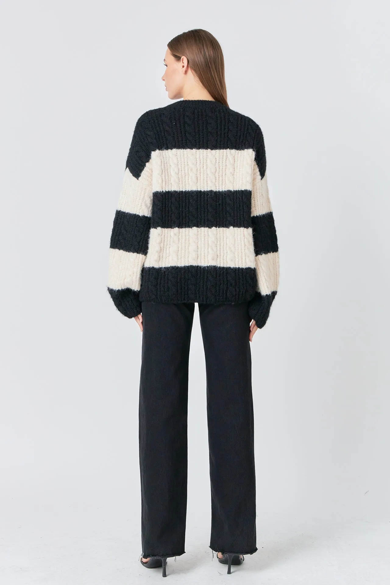 Endless Rose - Striped Chunky Sweater