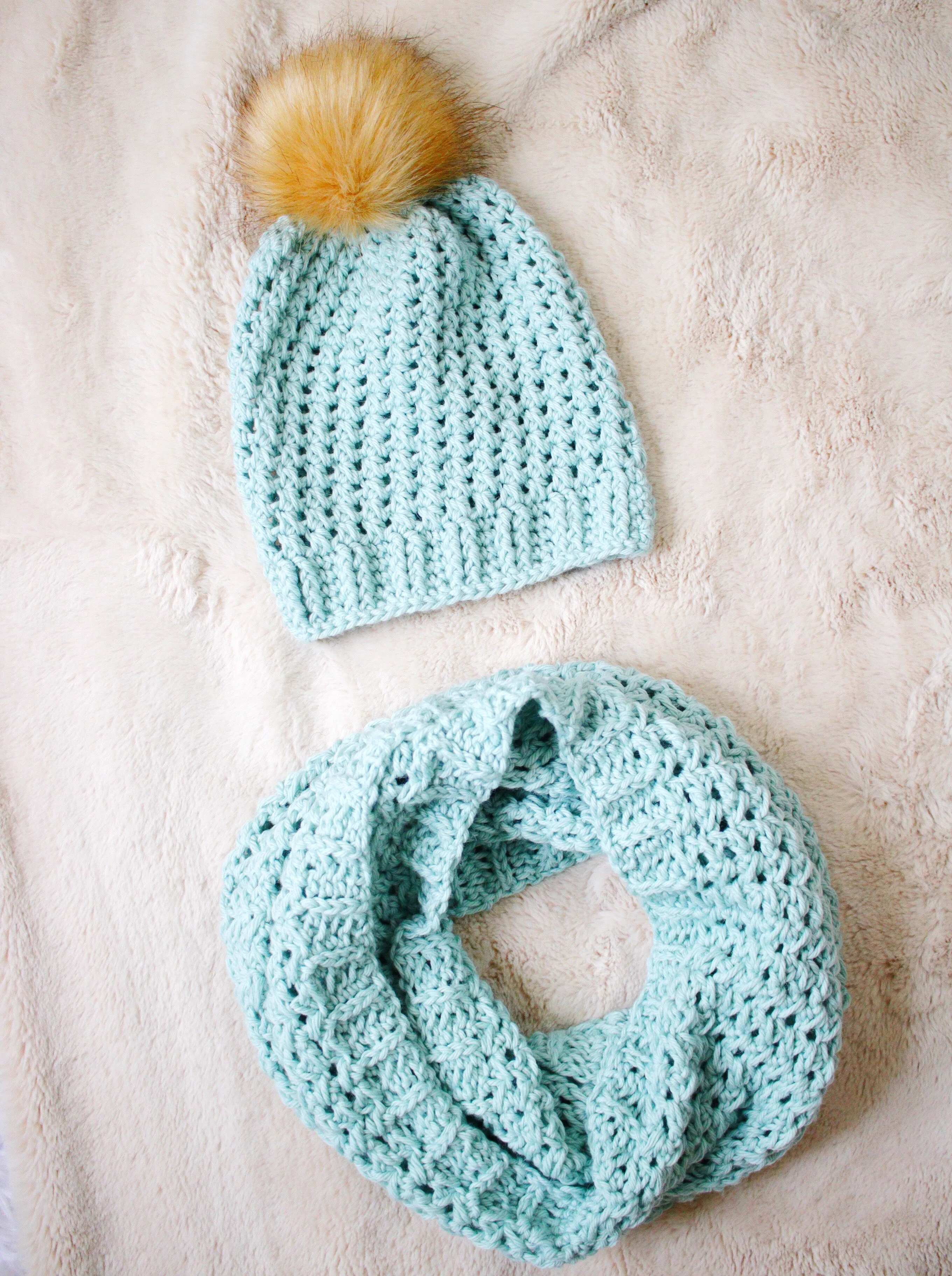 Final Flurries Scarf & Beanie // Crochet PDF Pattern