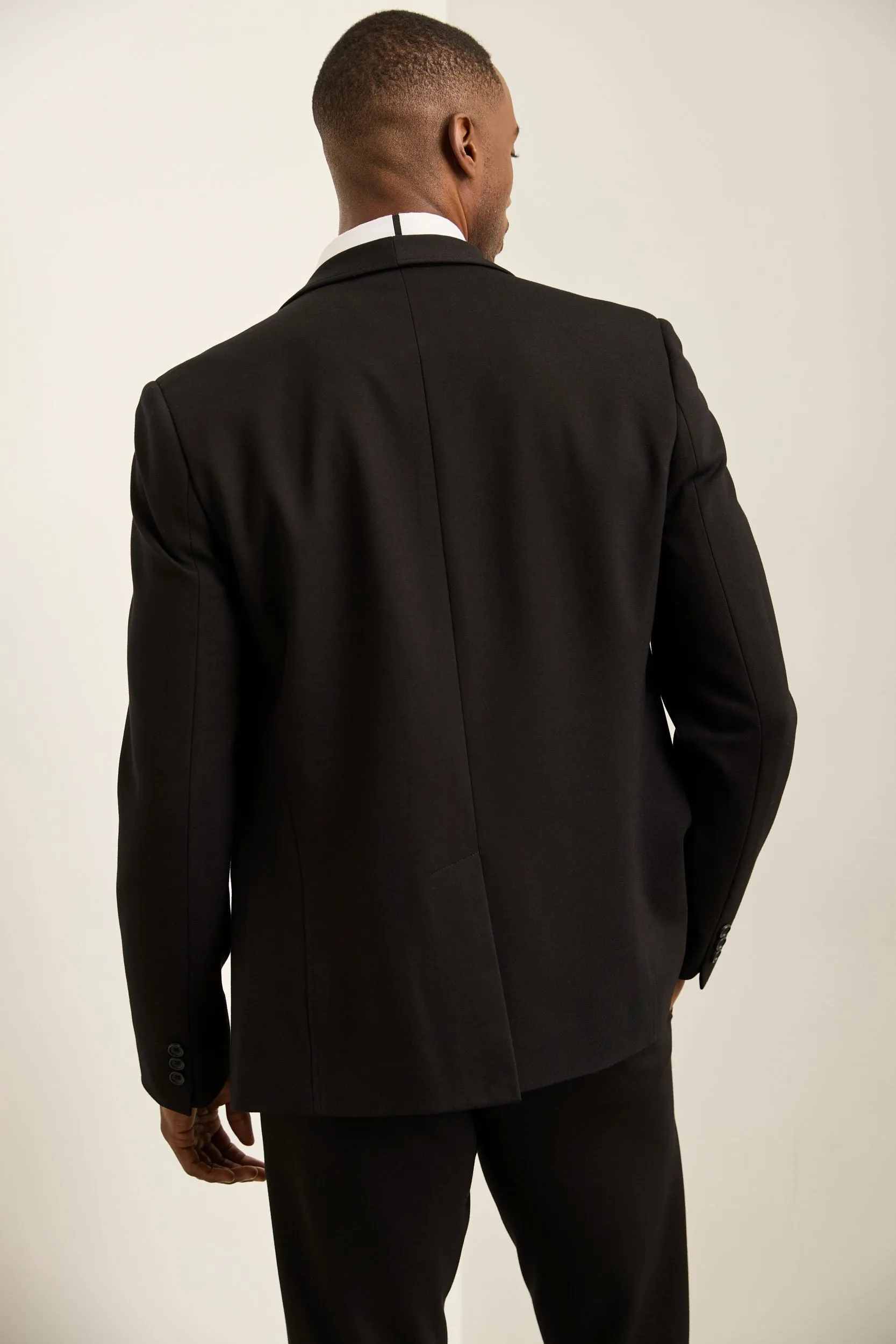 Fitted Shawl collar ponte jacket