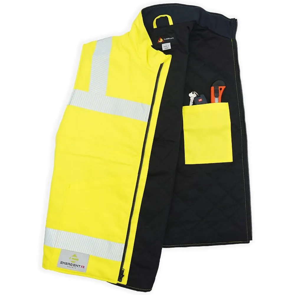 Flamesafe® Fire Resistant High Visibility Winter Insulated Safety Vest - ANSI Class 2