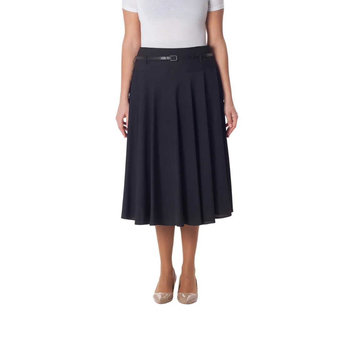 Flare Skirt - Black - Plus Sizes