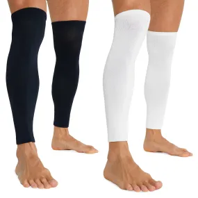 Football Sock Sleeves for Men and Teenagers - Shin Guard Sleeves - Pack of 2