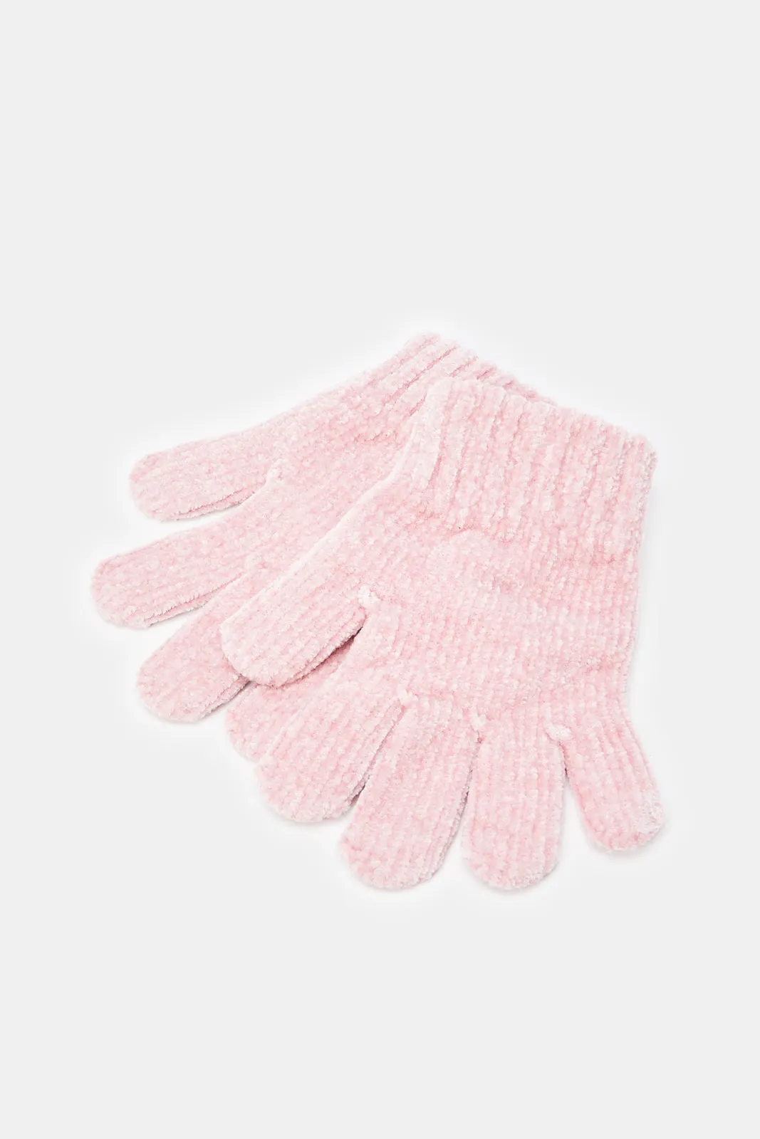 Girls Pink Embellished Winter Set (Pack of 3)