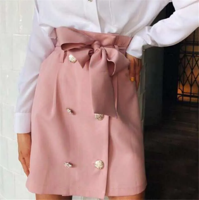 Glow Chic's Bow Tie Mini Skirt