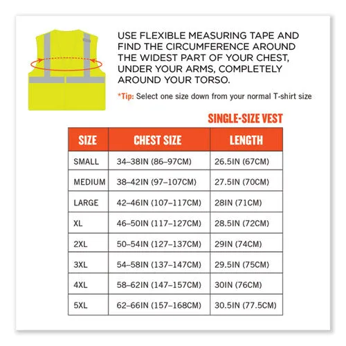 Glowear 8215ba-s Single Size Class 2 Economy Breakaway Mesh Vest, Polyester, Large, Lime, Ships In 1-3 Business Days