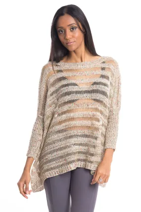 Golden Knit Bat-wing Jumper