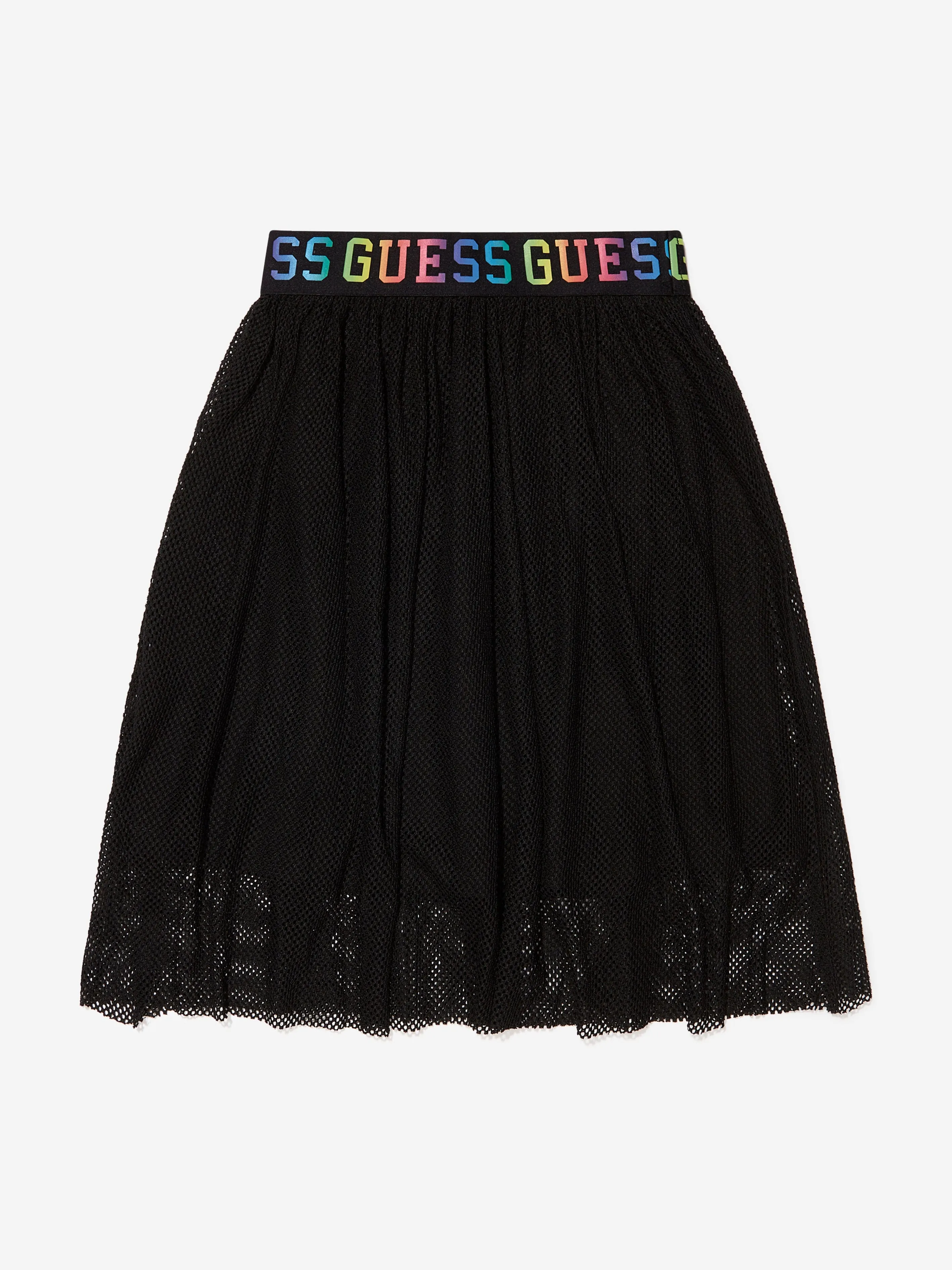 Guess Girls Banded Midi Skirt in Black