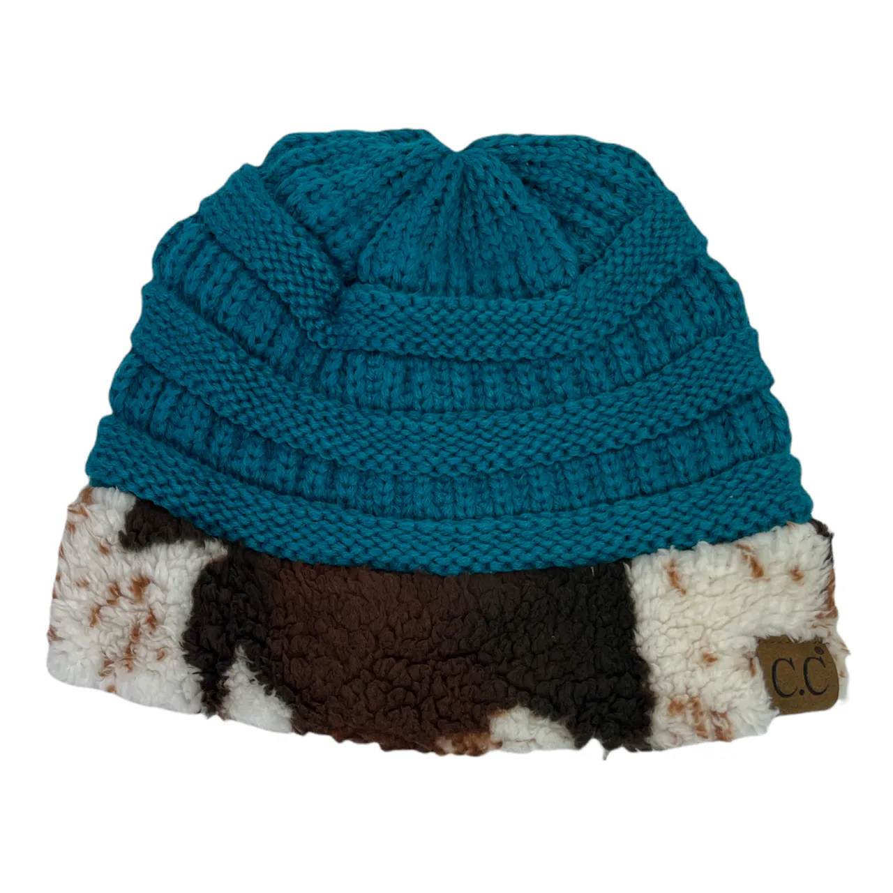 Hat-47 Cow Beanie Teal