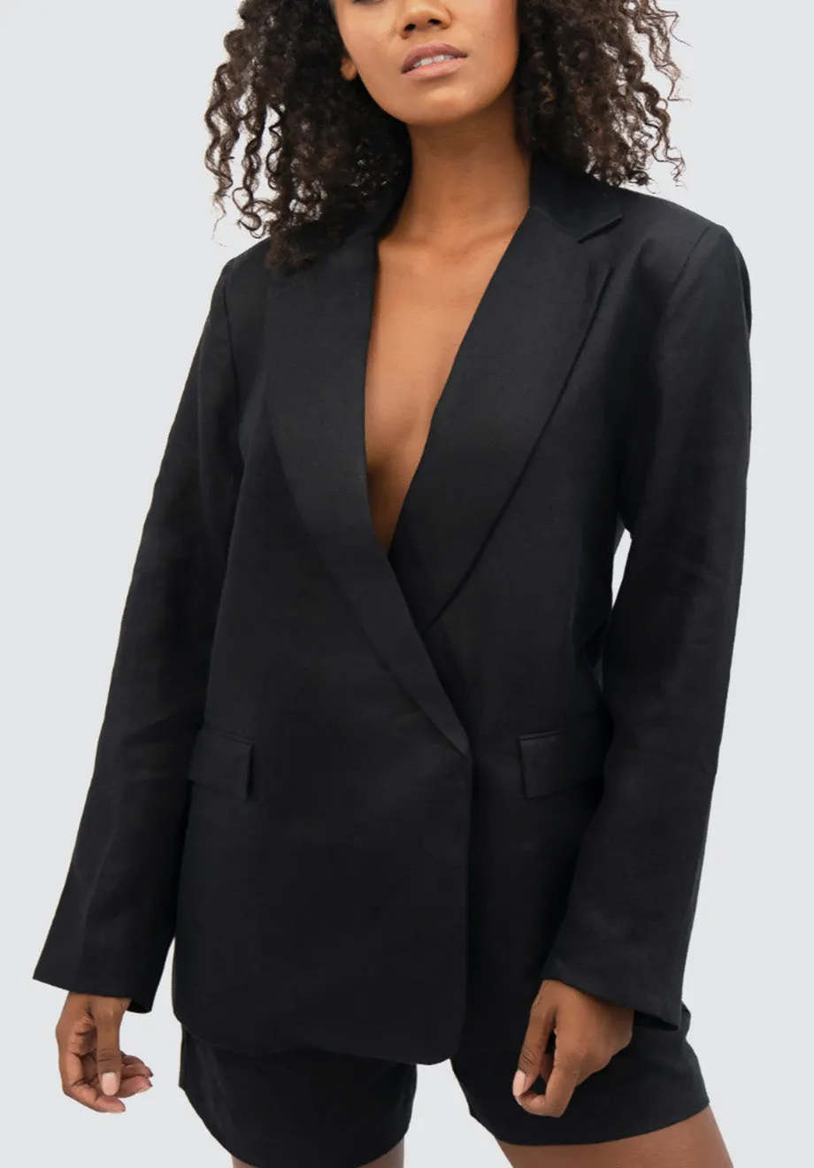 Havana HAV - Oversized Blazer | Licorice