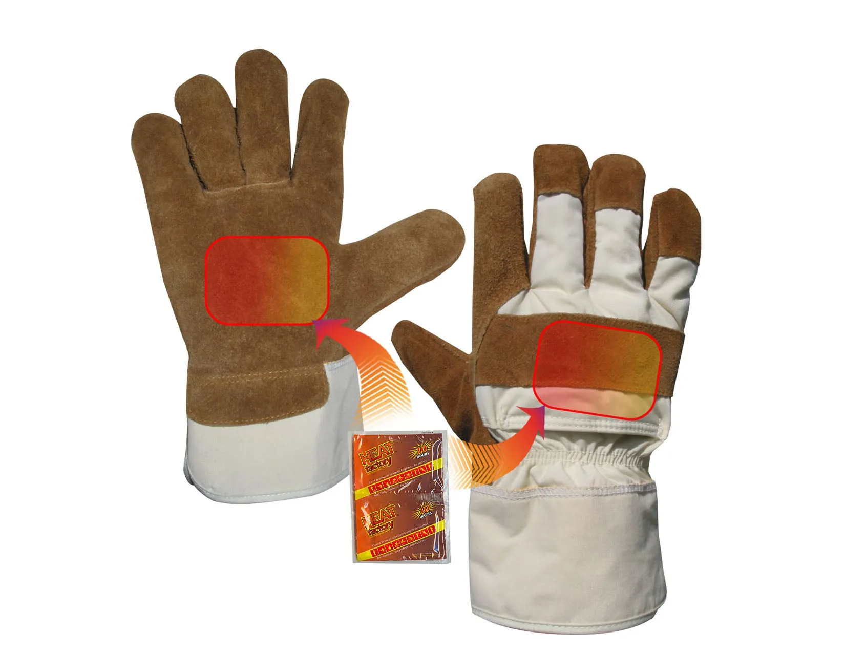 Heated Utility Gloves- 2 pockets for Heat Factory warmers