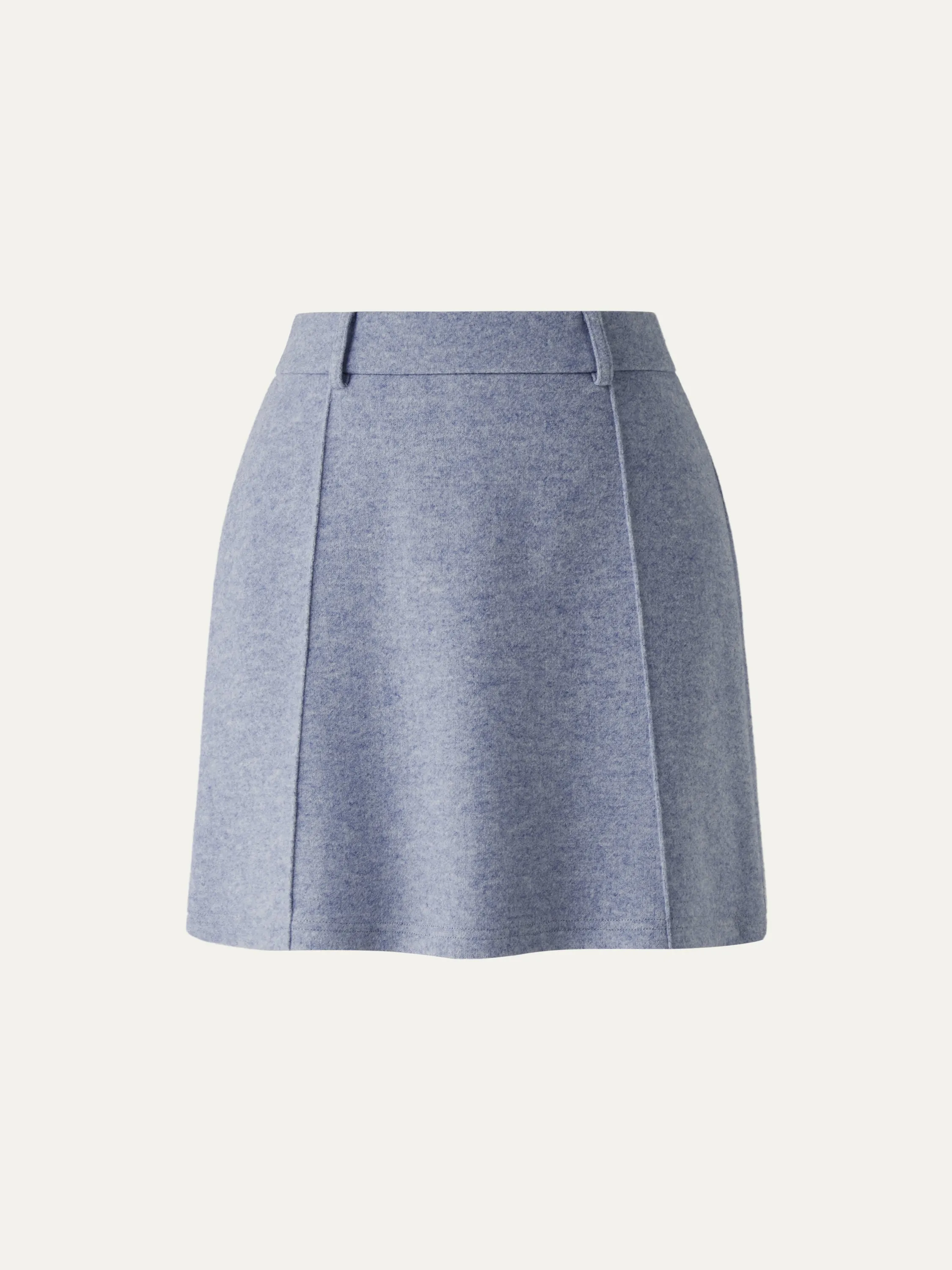 High Waisted A Line Mini Skirt