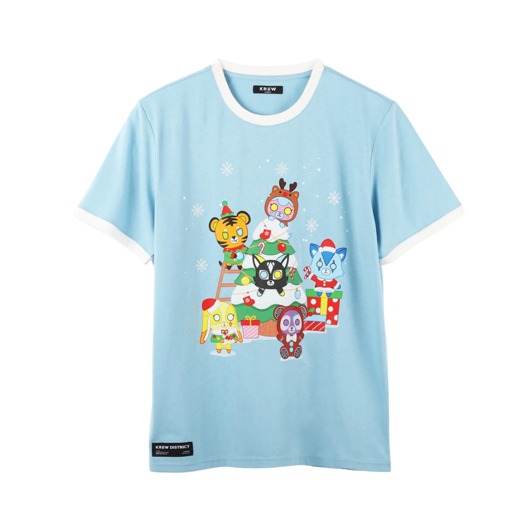 HOLIDAY TEDDY COZY RINGER TEE