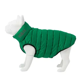 Hugo & Hudson Dog Puffer Jacket Reversible Dark Green & Grey