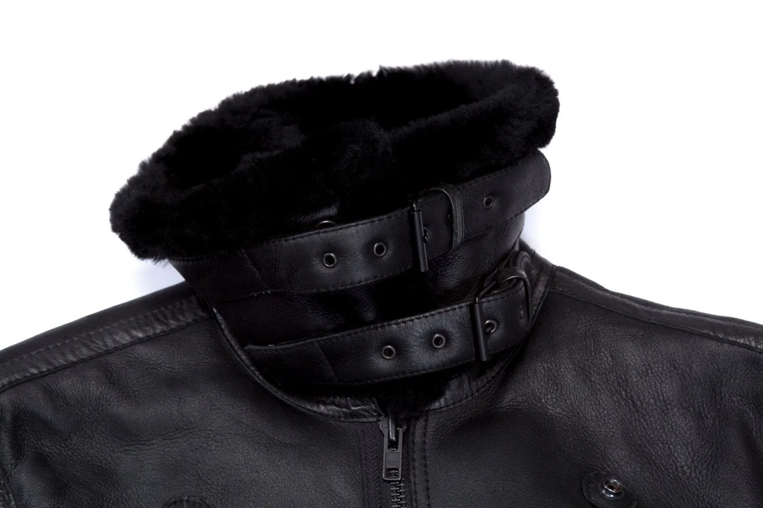 Human Scales Burt Black Shearling