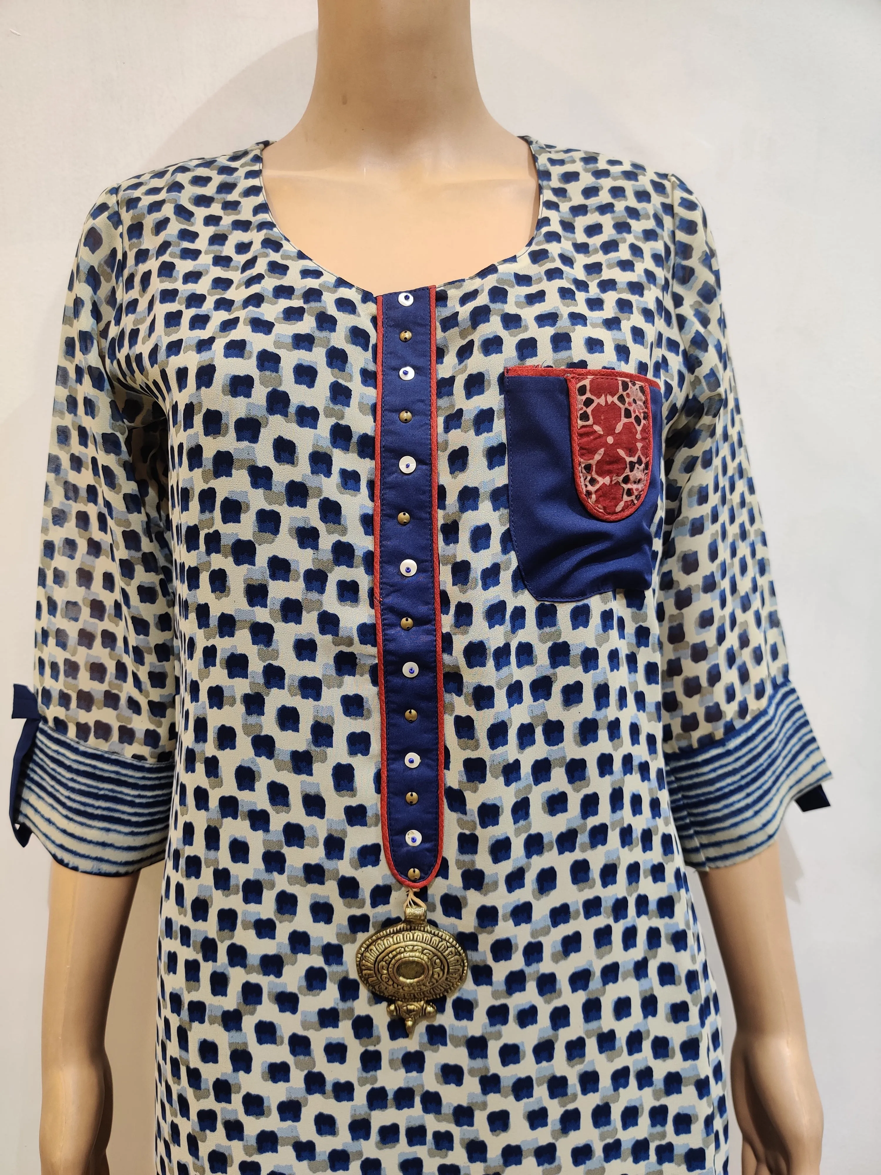 Iceland Poppy Kurti