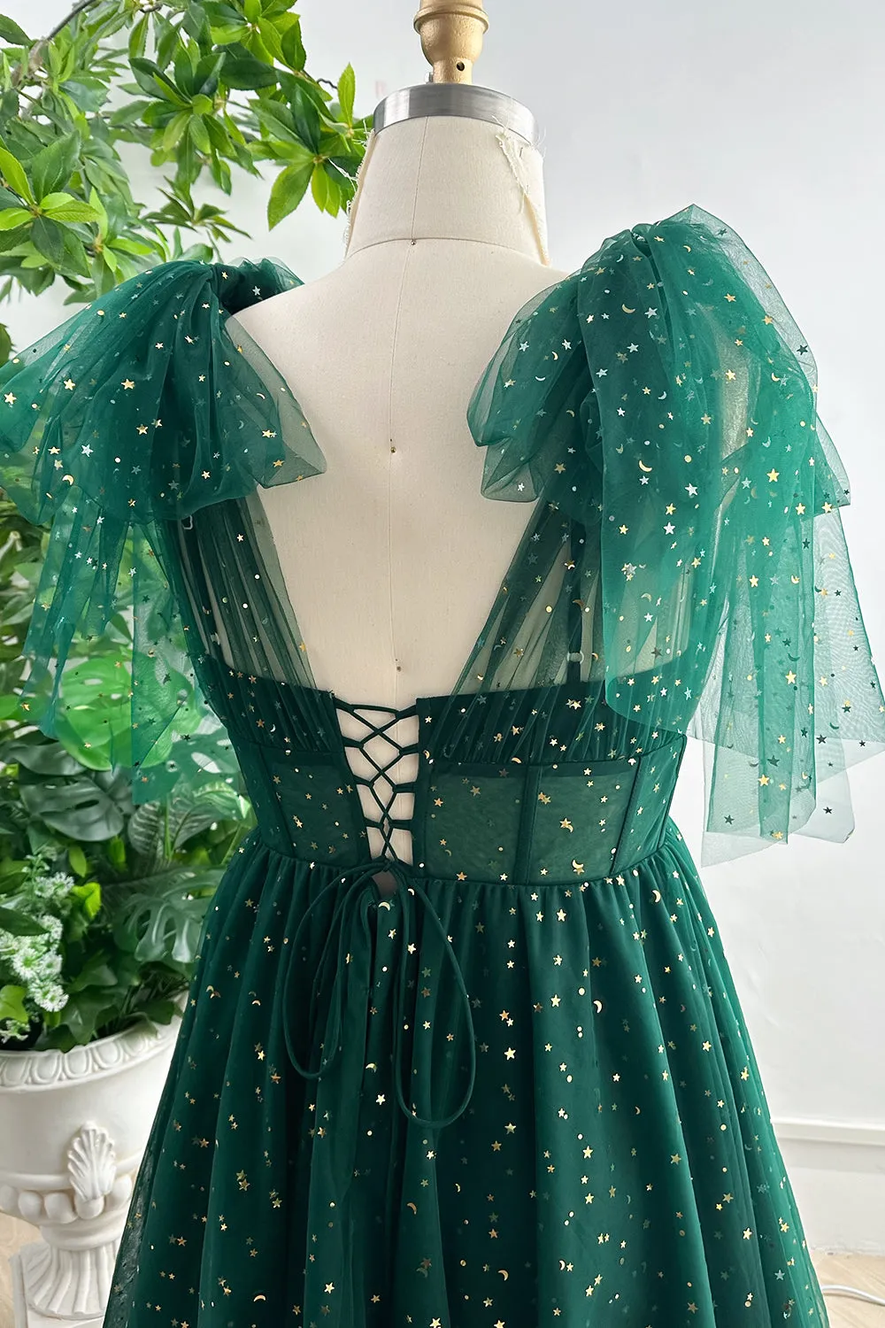 Infinity Corset Stars Tulle Long Dress