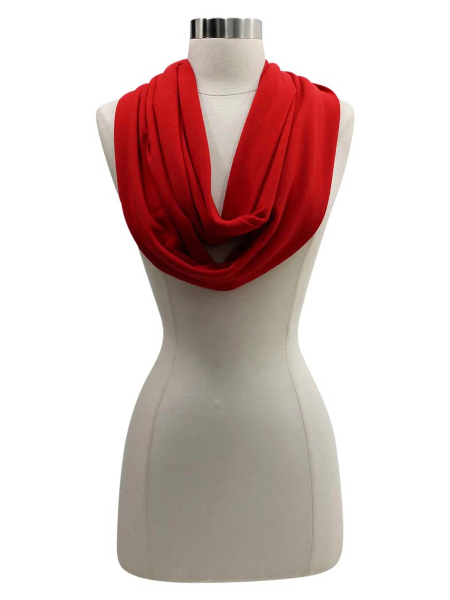 Jersey Knit Circle Infinity Loop Scarf