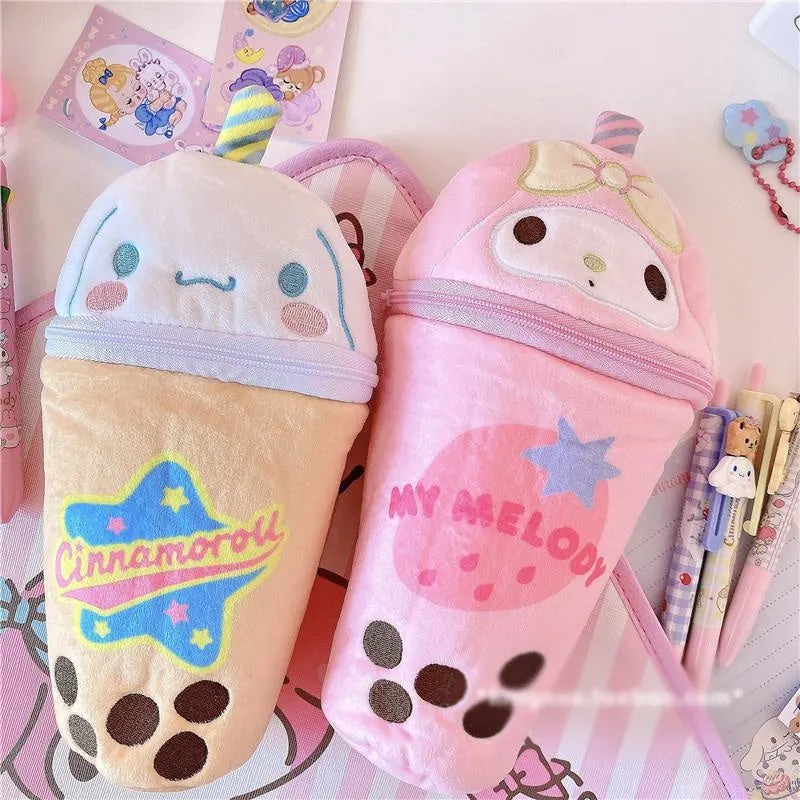 Kawaii Bubble Tea Pencil Cases