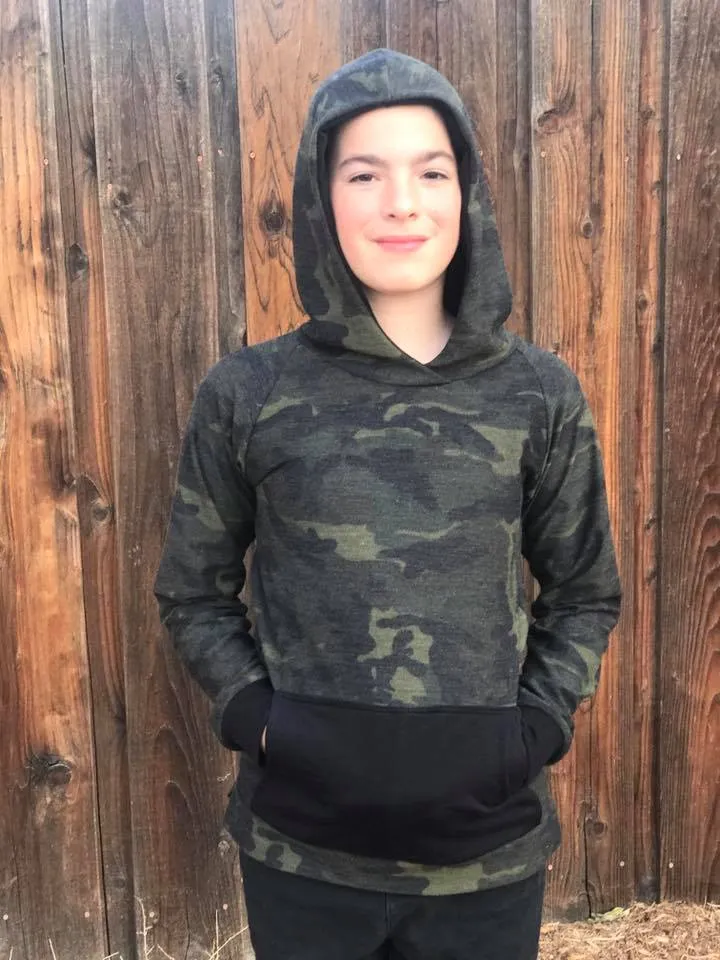 Kids Raglan Hoodie Pattern