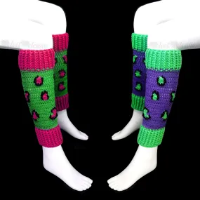 Leopard Leg Warmers (Custom Colour)