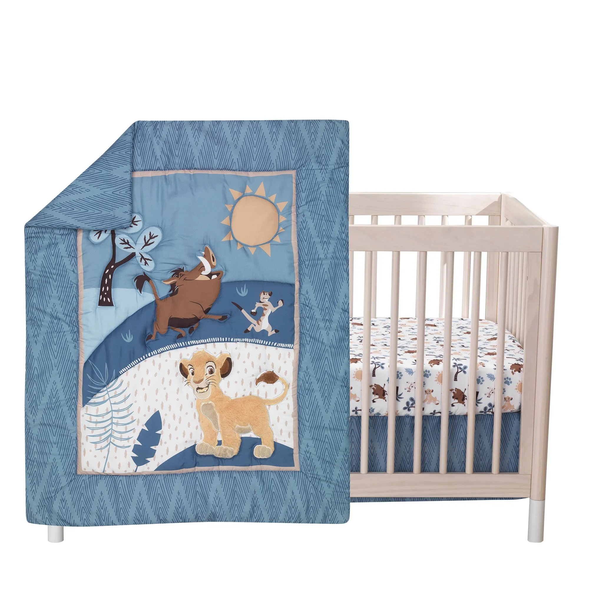 Lion King Adventure 3-Piece Baby Crib Bedding Set