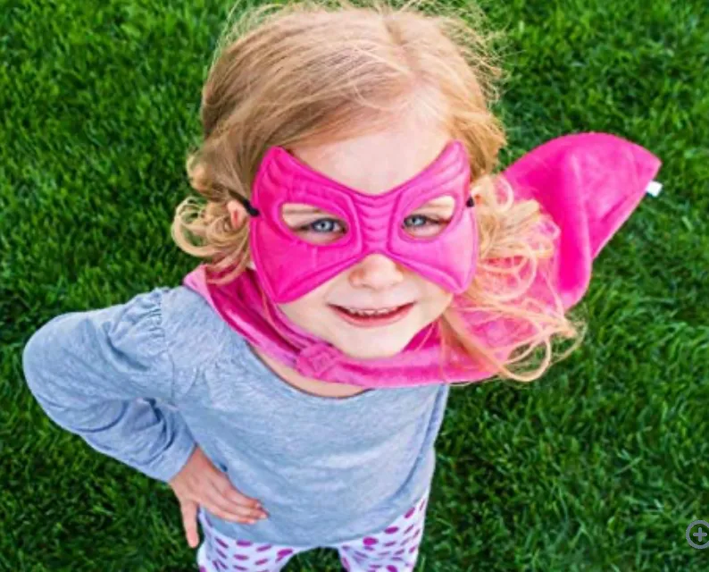 Little Adventures - Pink Lightning Cape & Mask Set