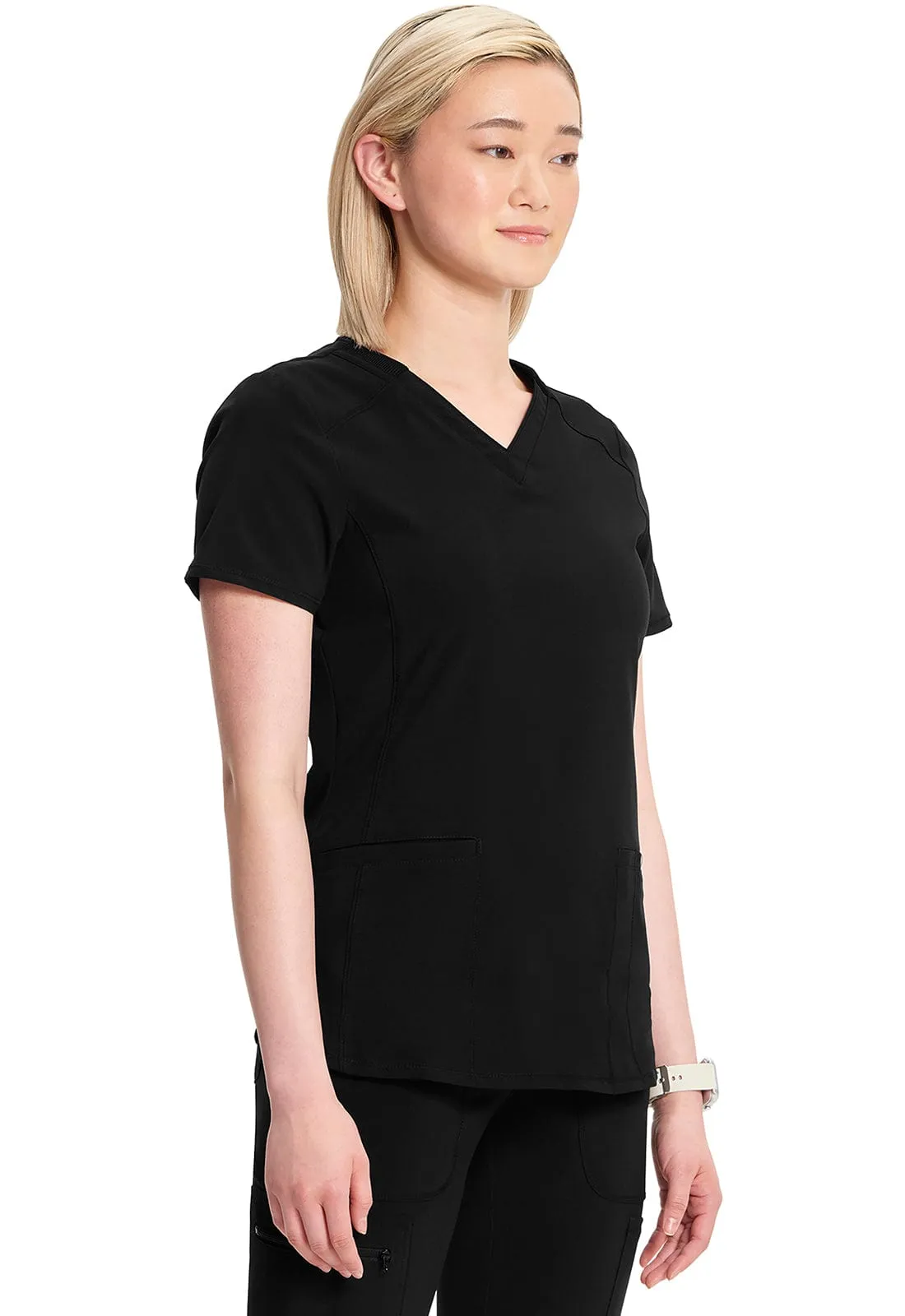 Lumino Infinity V-Neck Top with Monogram LD-CK865A