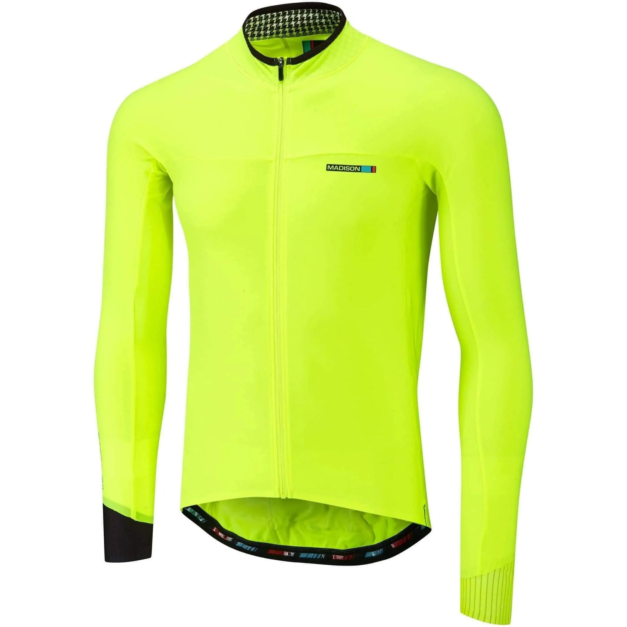 Madison Road Race Light Long Sleeve Mens Cycling Jersey - Yellow