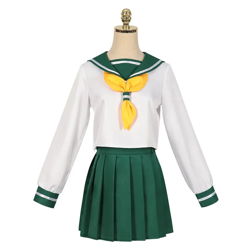 Mahou Shoujo ni Akogarete Gushing over Magical Girls Looking Up To Magical Girls Hanabishi Haruka School Uniforms Cosplay Costume