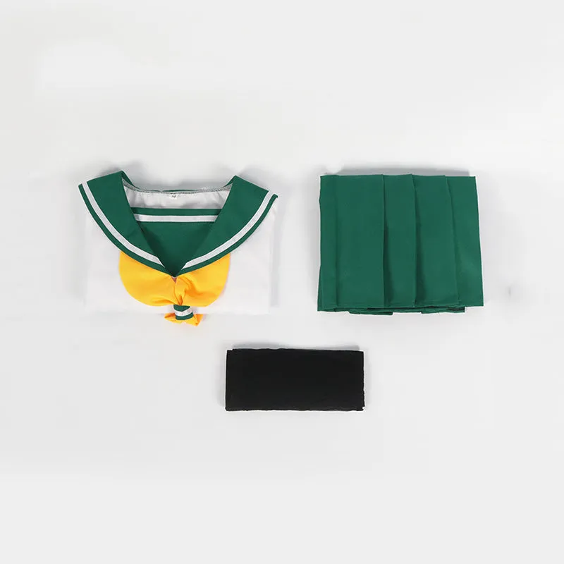 Mahou Shoujo ni Akogarete Gushing over Magical Girls Looking Up To Magical Girls Hanabishi Haruka School Uniforms Cosplay Costume