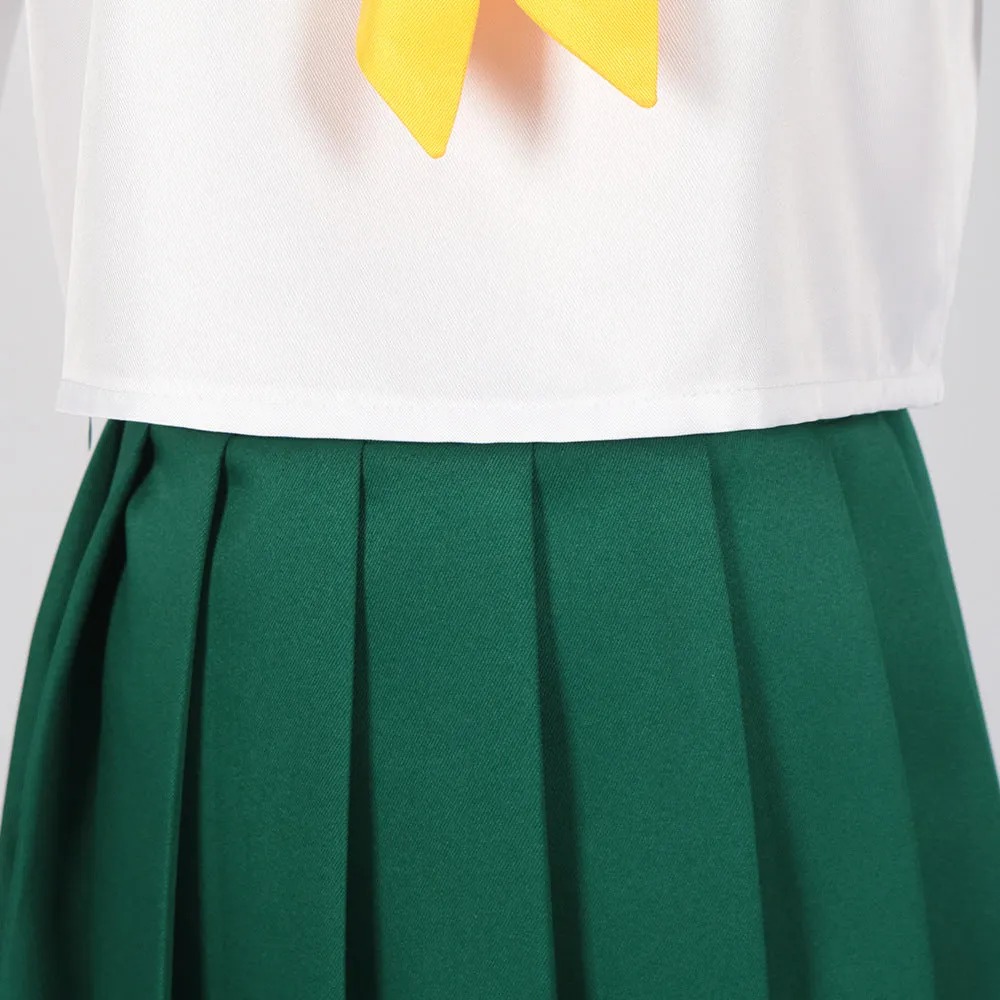 Mahou Shoujo ni Akogarete Gushing over Magical Girls Looking Up To Magical Girls Hanabishi Haruka School Uniforms Cosplay Costume