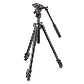 Manfrotto MK290LTA3-V 290 Light Aluminium Tripod with Befree Live Fluid Video Head Kit