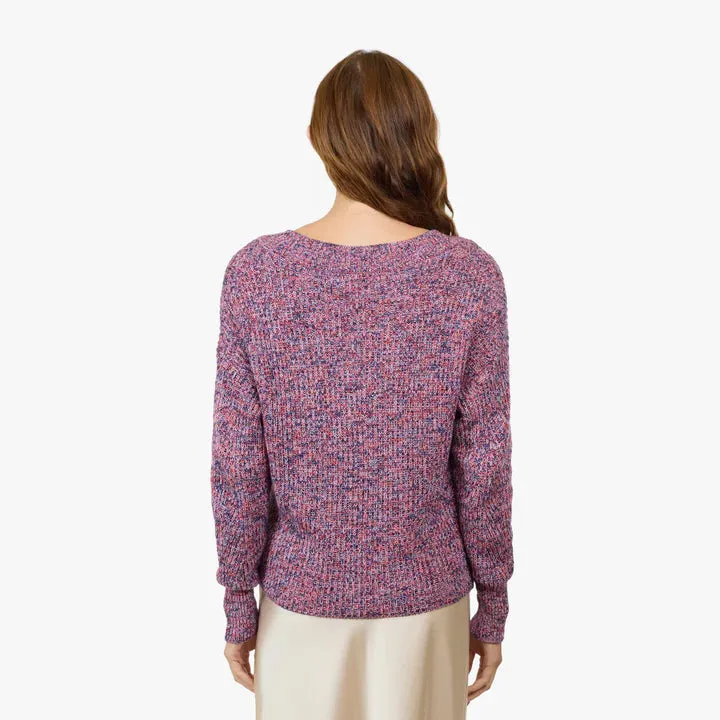 MARLED SHAKER V-NECK SWEATER