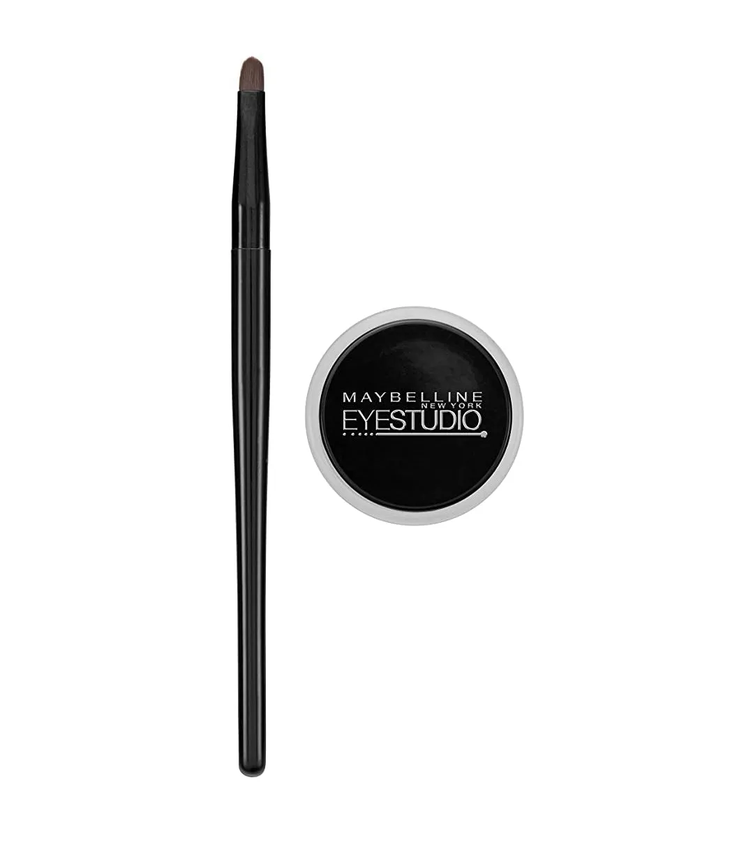 Maybelline New York Makeup Eyestudio Lasting Drama Gel Eye Liner, Blackest Black, Waterproof